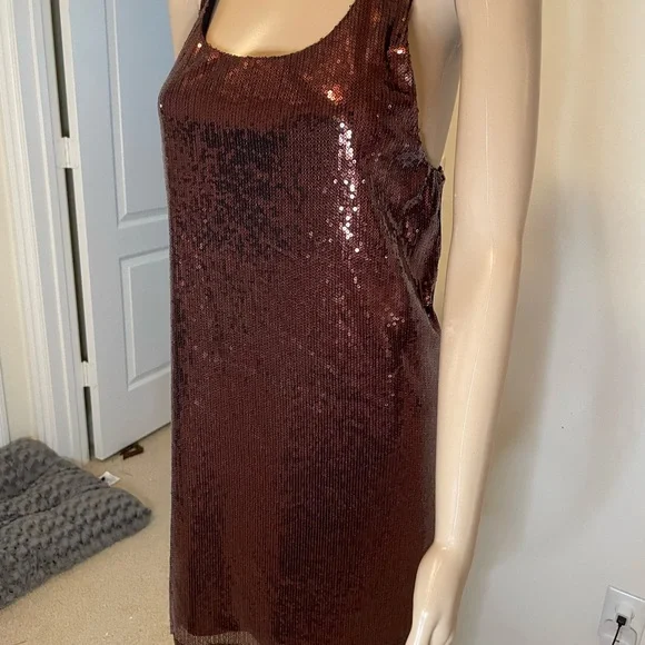 NWT French Connection Sequined Racerback Mini Dress, Size 10 - Picture 6 of 9